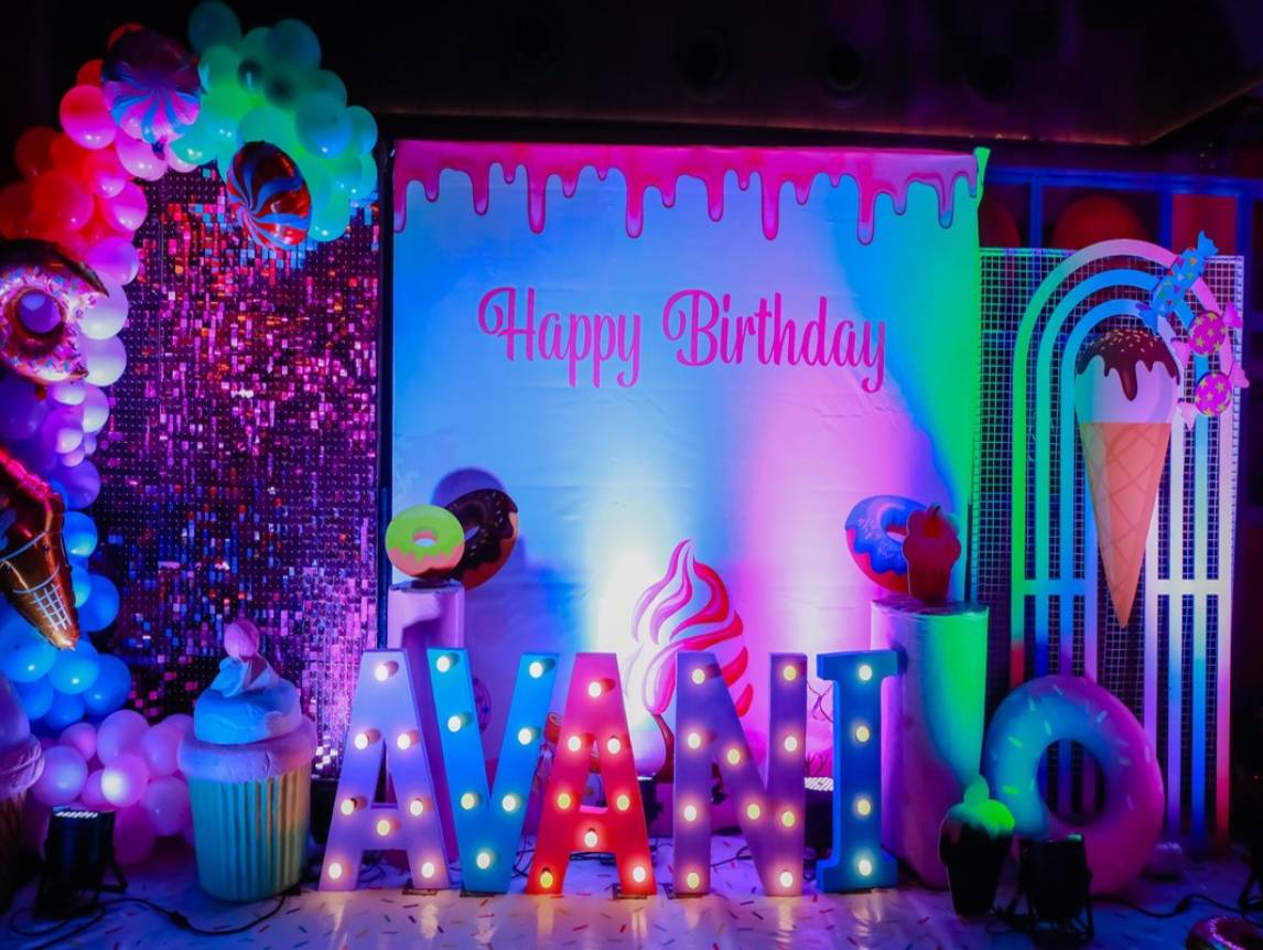 Glow In Dark Theme Birthday Mumbai