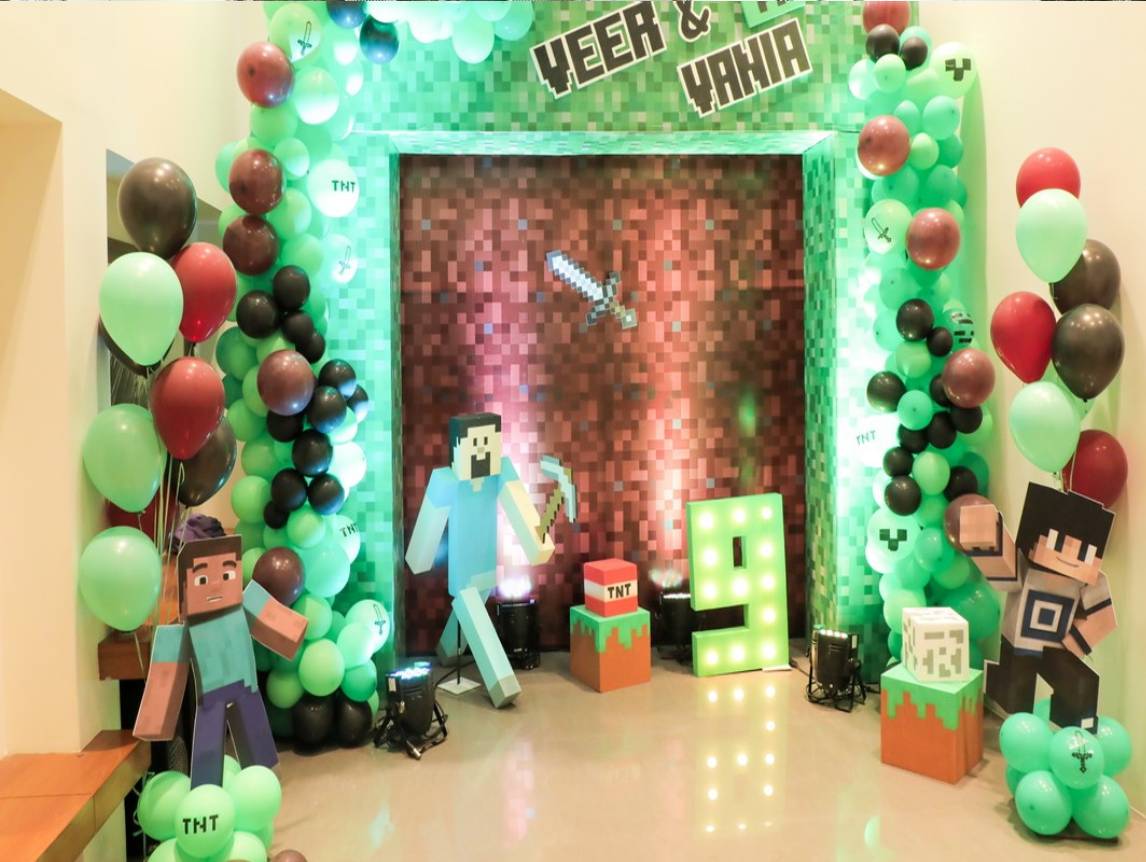 Minecraft Theme Birthday Mumbai